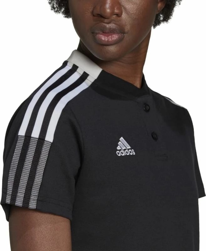 Maicë polo për femra adidas Tiro 21, e zezë