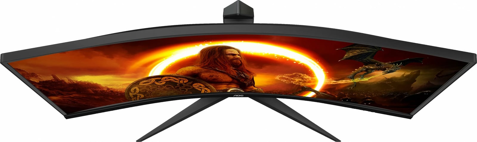 Monitor gaming AOC G2 CU34G2X/BK, 34", 3440 x 1440 pixels, Quad HD, LED, 1 ms, i zi, i kuq