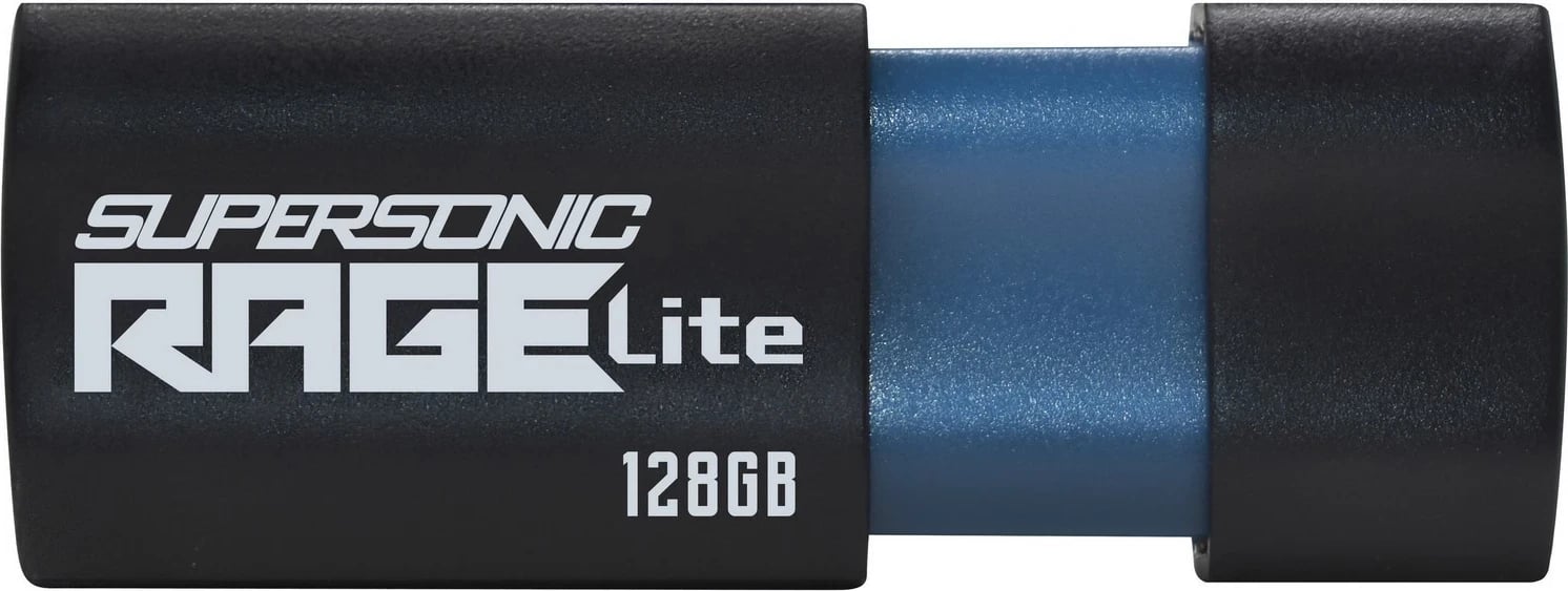 USB Flash Drive Patriot Supersonic PenDrive Rage Lite, USB 3.2, 128GB, e zezë/kaltër