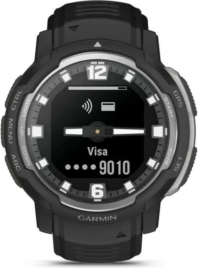 Smartwatch Garmin Instinct Crossover - Standard Edition, MIP, GPS, 65 g, e zezë