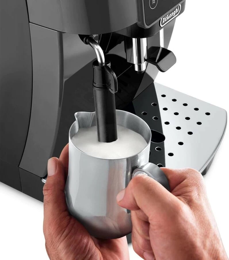 Makinë espresso De’Longhi Magnifica ECAM220.22.GB, 1.8 L, Kokrrat e kafesë, Kafe e bluar, Mulli i integruar, 1450 W, E zezë, Gri