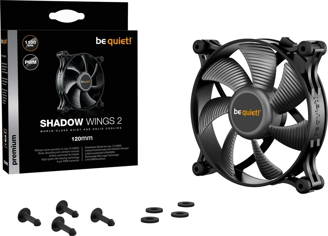 Ventilator BE QUIET! Shadow Wings 2 120mm PWM, i zi