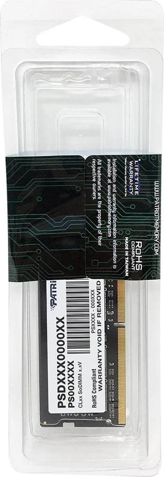 RAM Memorje Patriot SIGNATURE DDR4 SO-DIMM 8GB 3200MHz, e zezë