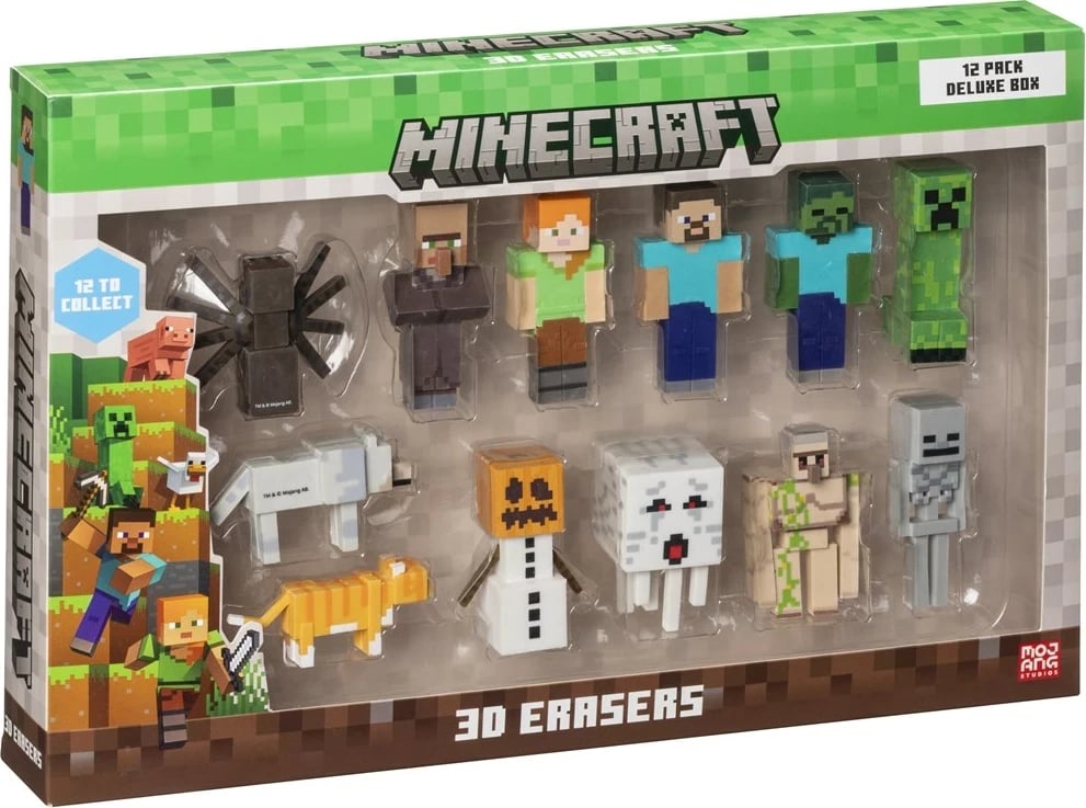 Gomë 3D Minecraft, P.M.I. Kids World, 12 copë