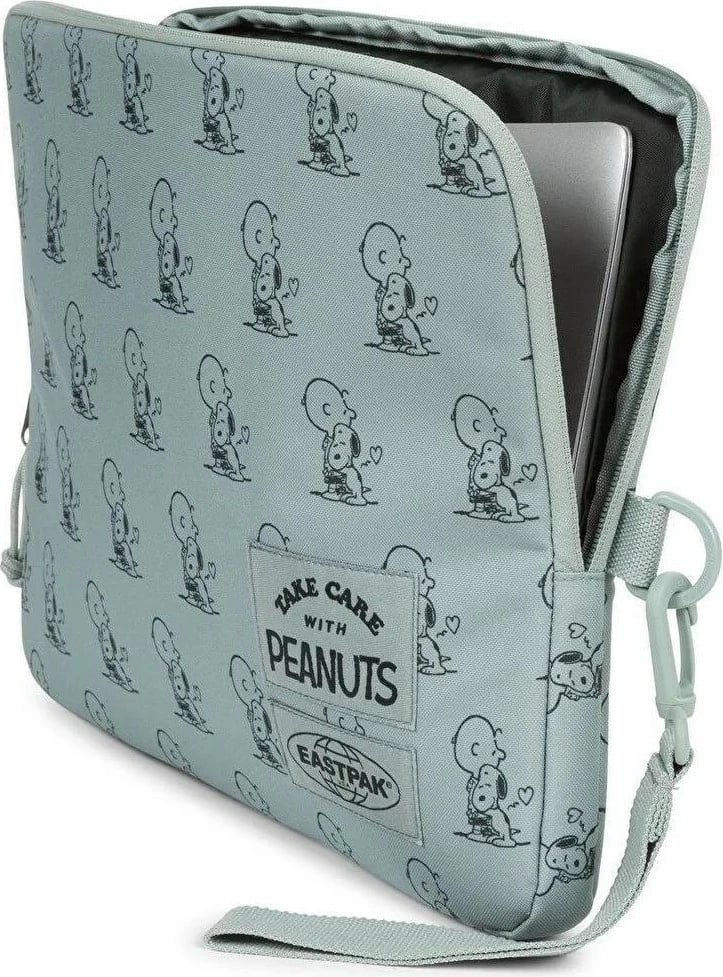 Çantë për laptop Eastpak Peanuts x Blanket M, e gjelbër