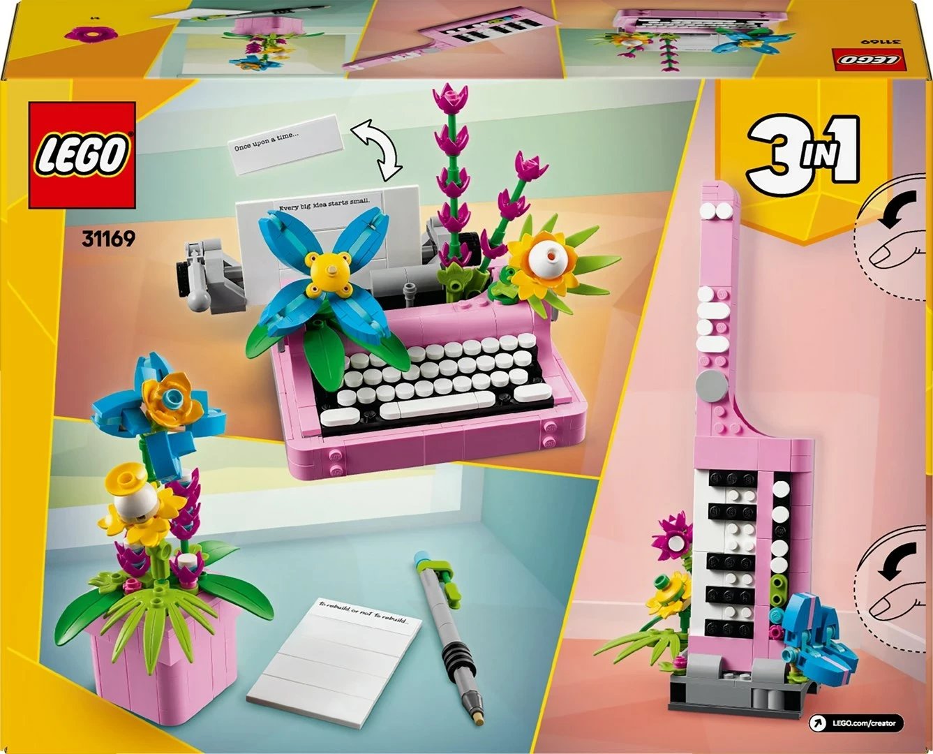 Set LEGO Creator 3in1 31169 Flower Writing Machine