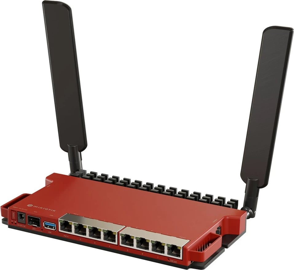 Router MikroTik L009UiGS-2HaxD-IN, Wi-Fi 6, Ethernet Gigabit, Kuq