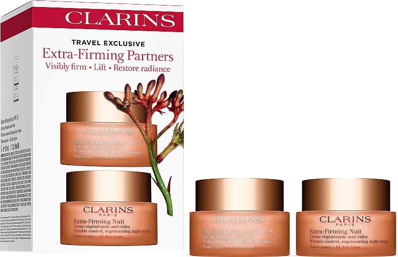 Set krem dite dhe krem nate Clarins Travel Exclusive Extra-Firming Partners