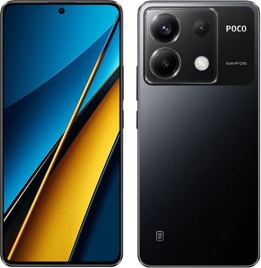 Celular POCO X6 5G, 12GB RAM + 256GB memorje, ngjyrë e zezë