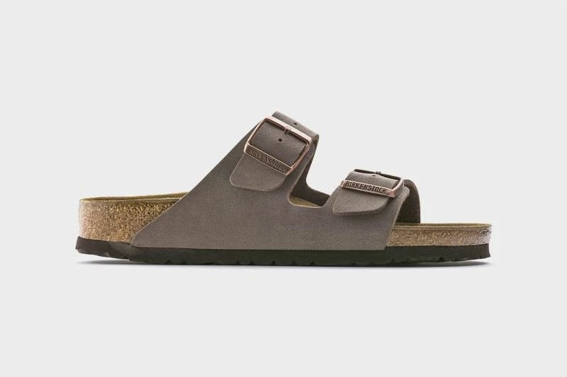 Papuqe Birkenstock, për meshkuj dhe femra, ngjyrë kafe