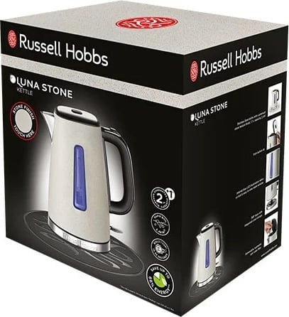 Çajnik elektrik Russell Hobbs Luna Stone, 1.7 L, Inox