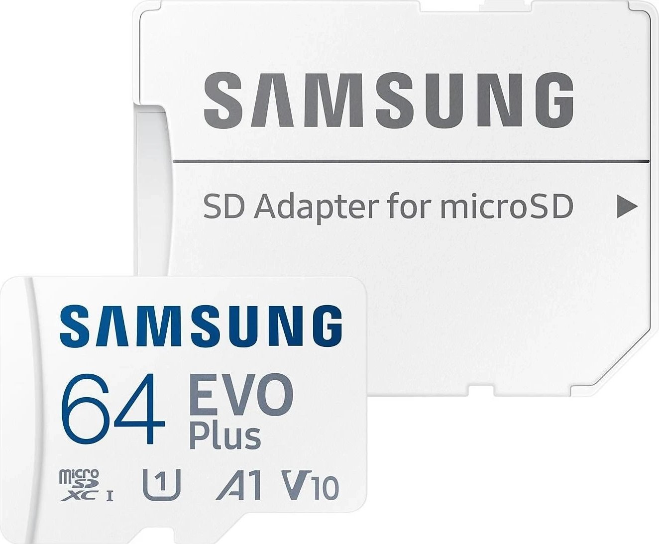 Kartelë memorie Samsung EVO PLUS microSDXC 64GB, UHS-I, U1, Adapter SD