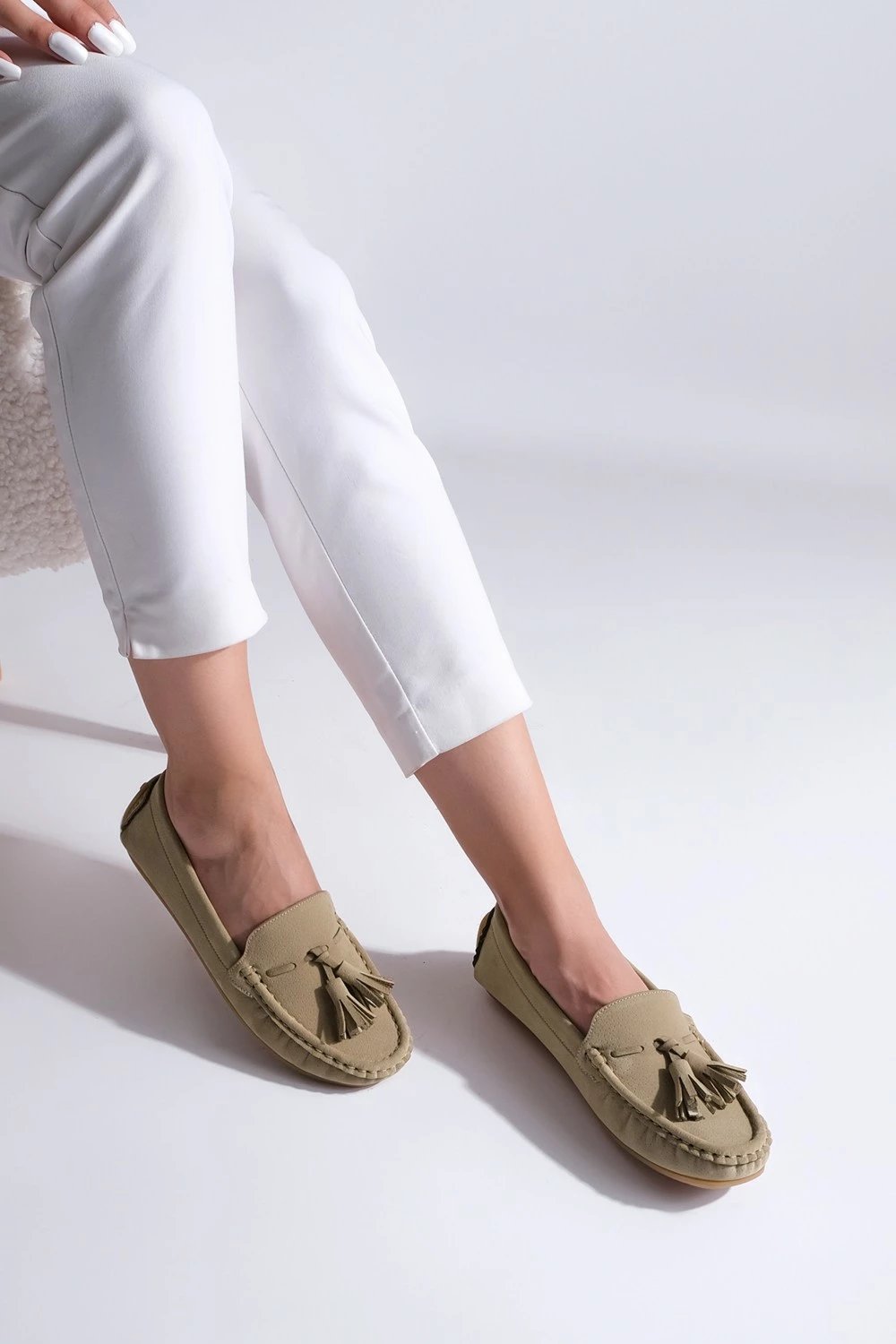 Loafer Marjin për femra Tamen, mink