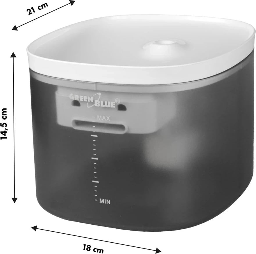 Dispenser uji automatik GreenBlue GB392, 3L, USB, Gri