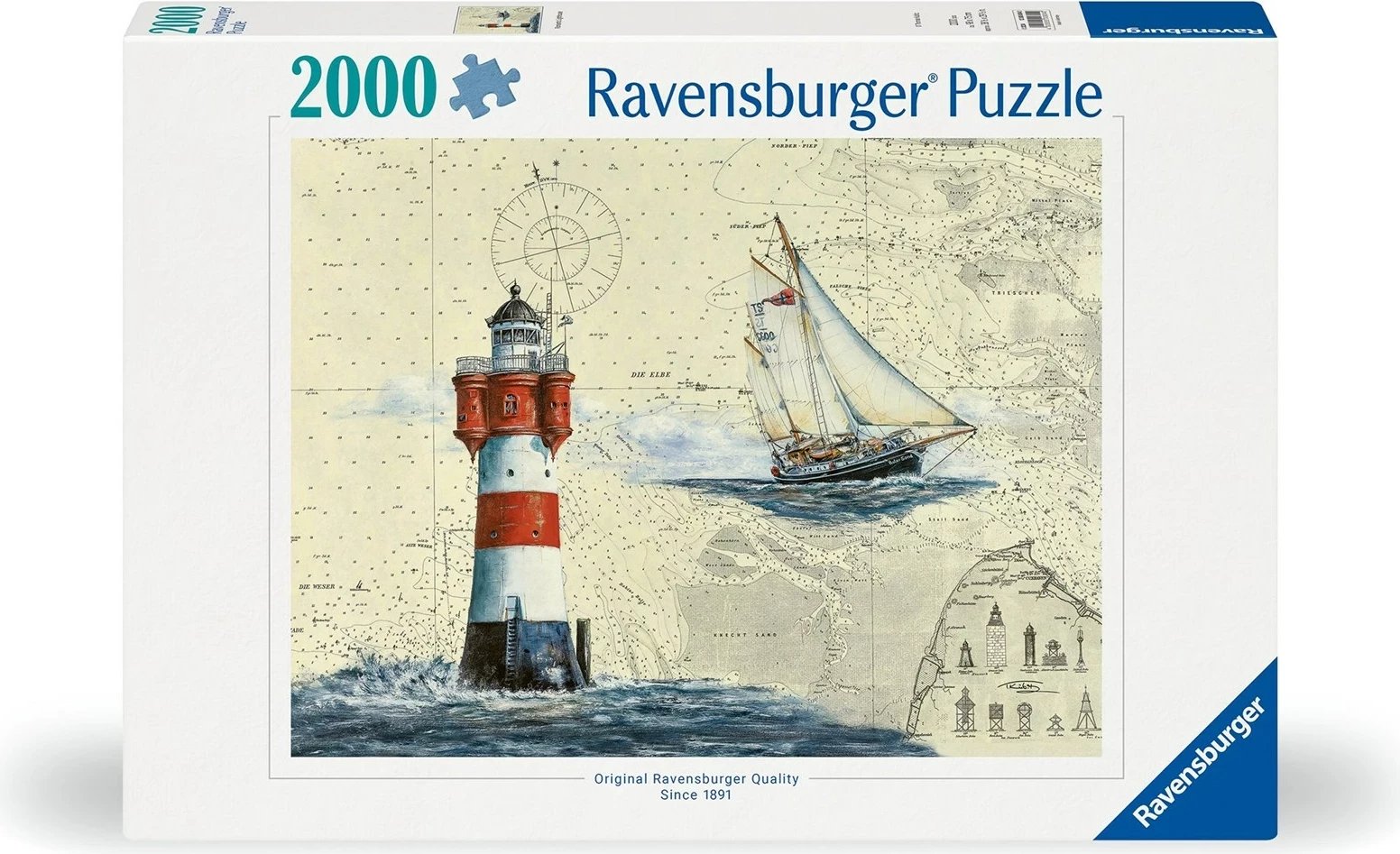 Puzzle Ravensburger 2000 copë, Sailing