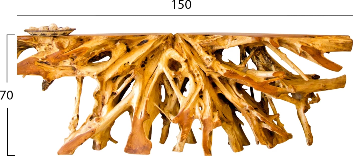 Konsolë FH9369 dru tik i fortë natyral 150x40x70H