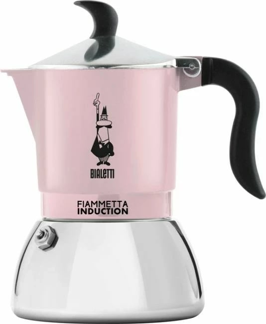 Moka pot Bialetti 6585, 0.09 L, e zezë, rozë, argjendtë