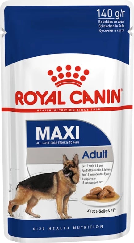 Ushqim i lëngshëm për qen Royal Canin Maxi Adult, 10 copë 140g