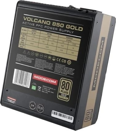 Njësi furnizimi Modecom Volcano 850 Gold, 850 W, ATX, E zezë