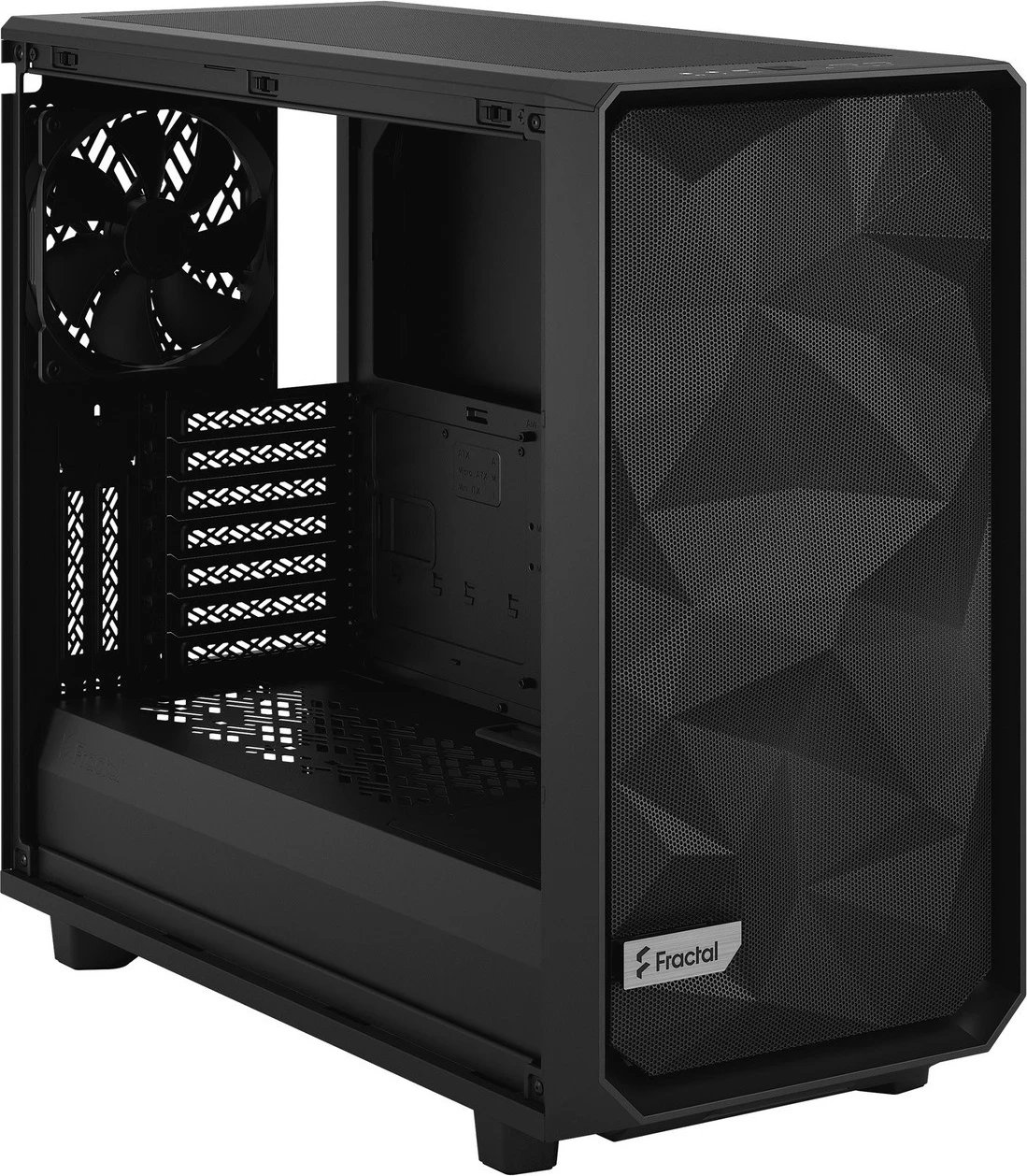 Kasë Fractal Design Meshify 2 TG Light Tint, Midi Tower, e zezë