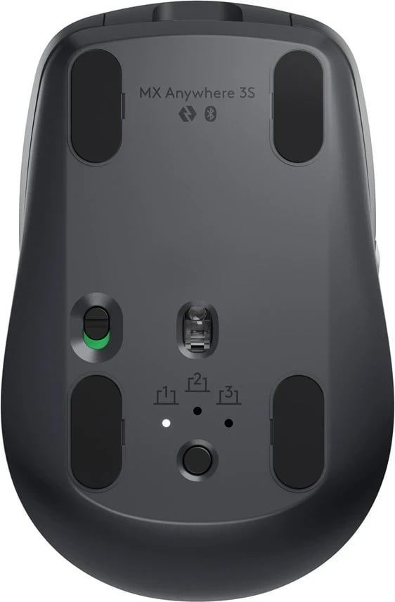 Maus Logitech MX Anywhere 3S, me lidhje RF Wireless + Bluetooth, 8000 DPI