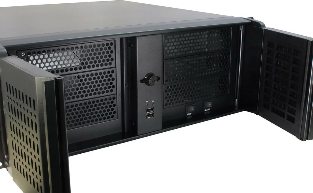 Kasë server Inter-Tech 4U-4098-S, Rack, ATX, micro ATX, Mini-ITX, e zezë