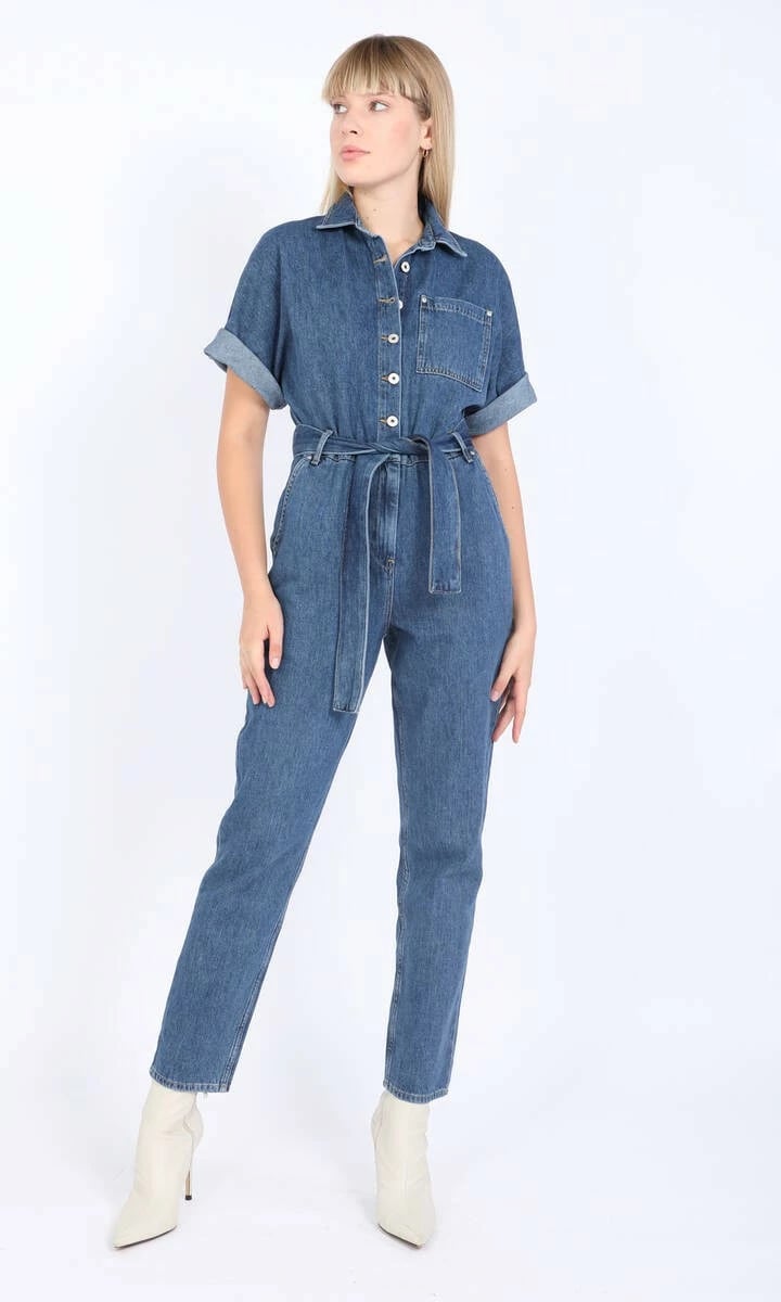 Trenerka xhinse për femra Banny Jeans, blu e errët