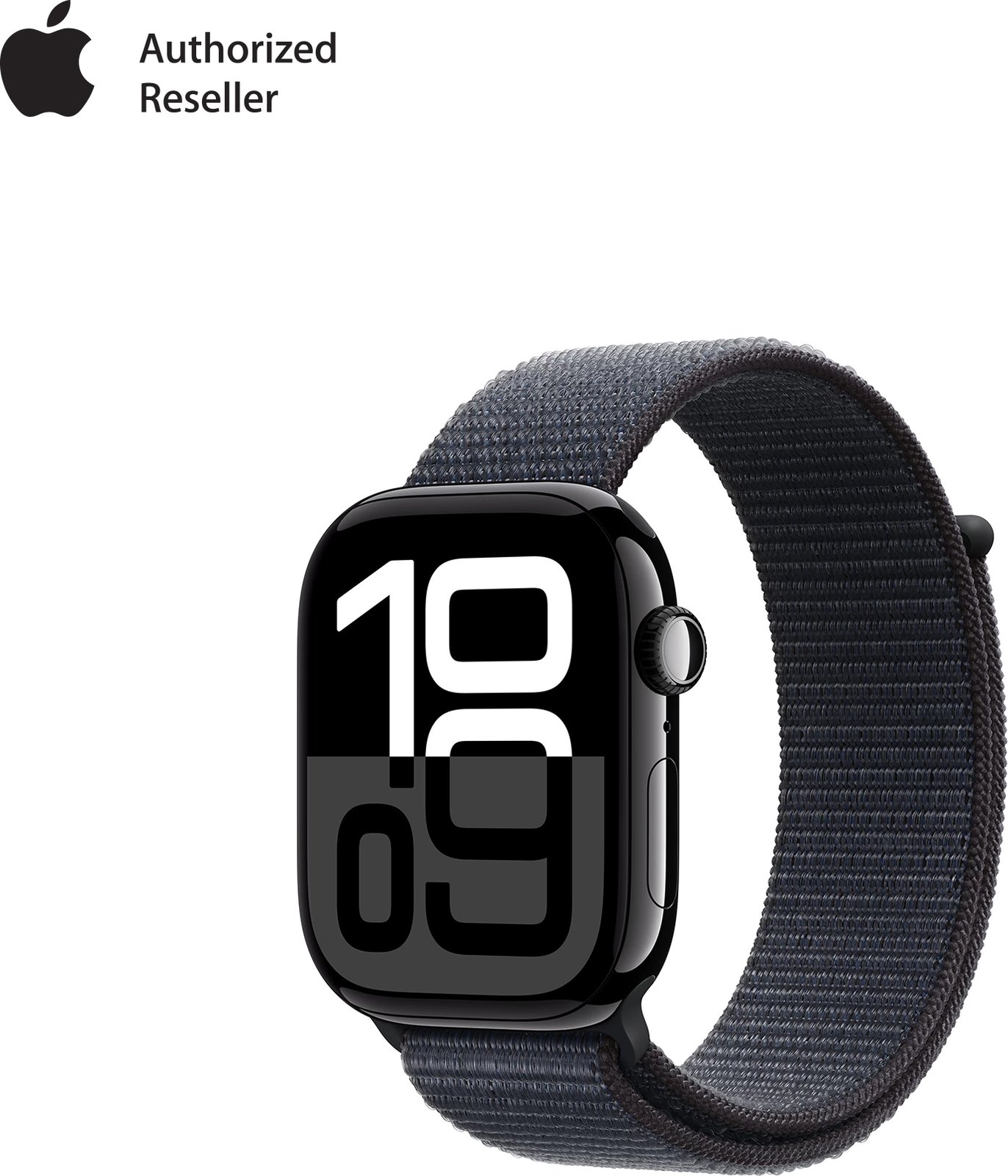 Apple Watch S10, GPS, 46mm, Jet Black Alu Case with Ink Sport Loop