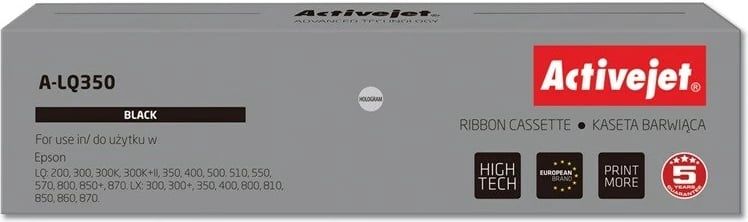 Shirit zëvendësues Activejet A-LQ350 për printer Epson, i zi