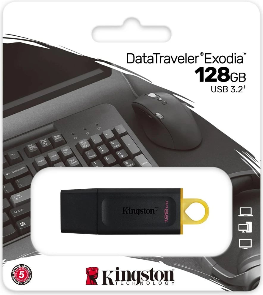 USB,Kingston Technology DataTraveler Exodia,type-A, 128GB,i zi