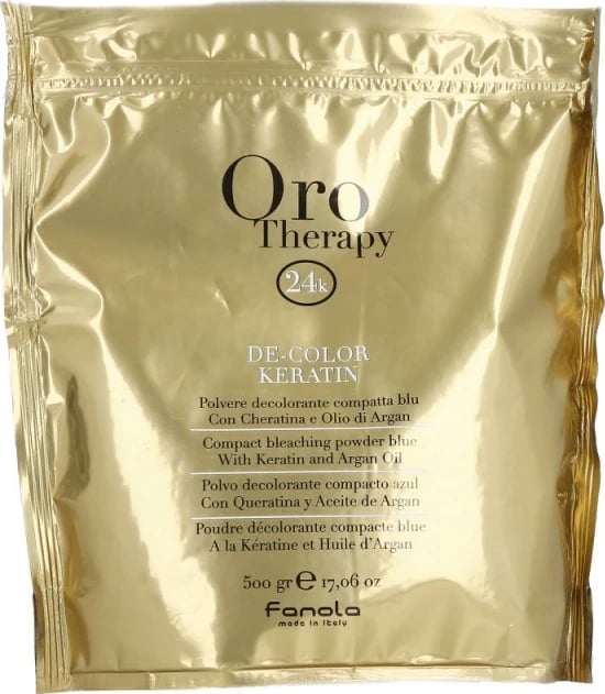 Blanzh për flokë Fanola Oro De-Color Keratin, 500 g