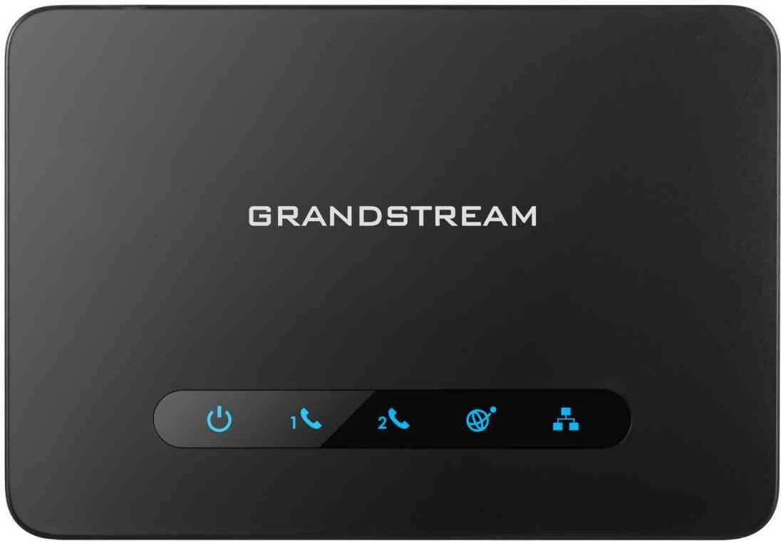 Adapter VoIP Grandstream HT812, 2 porta FXS, router NAT Gigabit