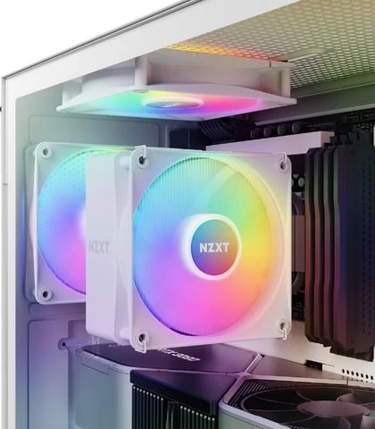 Kasë NZXT H5 Flow RGB, Midi Tower, e bardhë