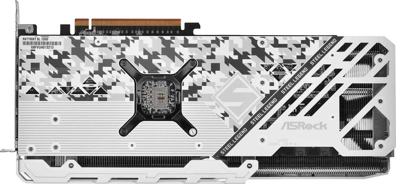 Kartë Grafike ASRock Radeon RX 7700 XT Steel Legend 12GB OC, e bardhë