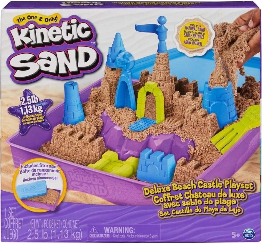 Set Kinetic Sand Spin Master Beach Castle, 2.5 lb