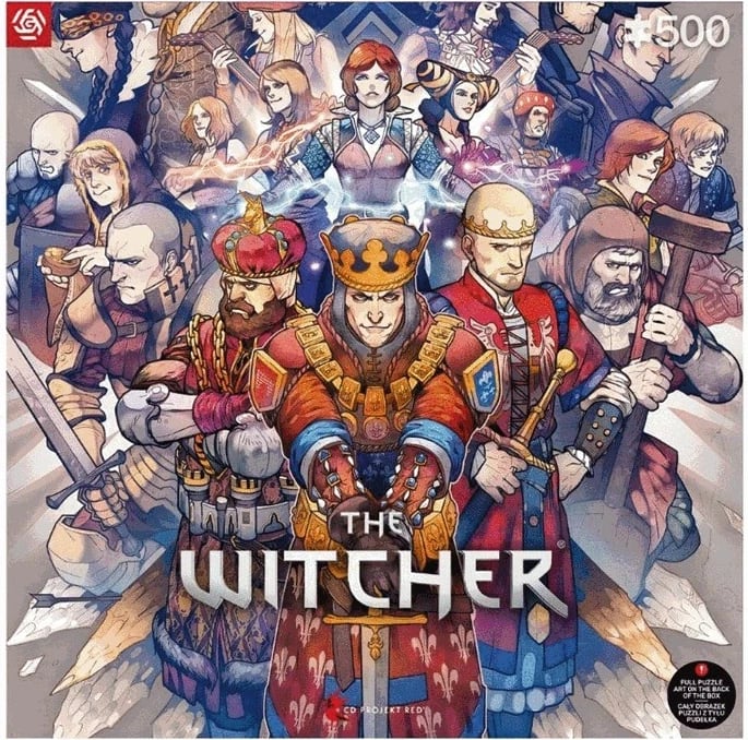 Puzzle lojërash Good Loot: The Witcher Northern Realms, 500 pjesë, Shumëngjyrësh