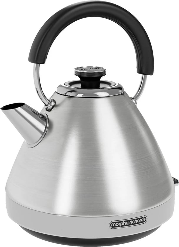 Çajnik elektrik Morphy Richards 100130, 1.5 L, 3000 W, Çelik i furçuar