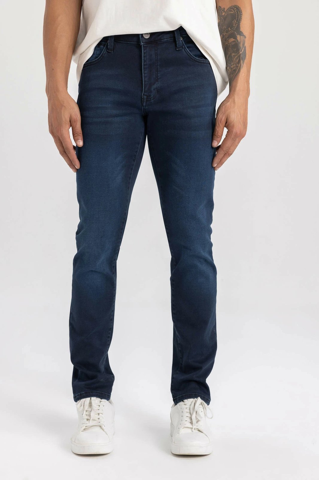 Pantallona xhins për meshkuj DeFacto Pedro Slim Fit, indigo