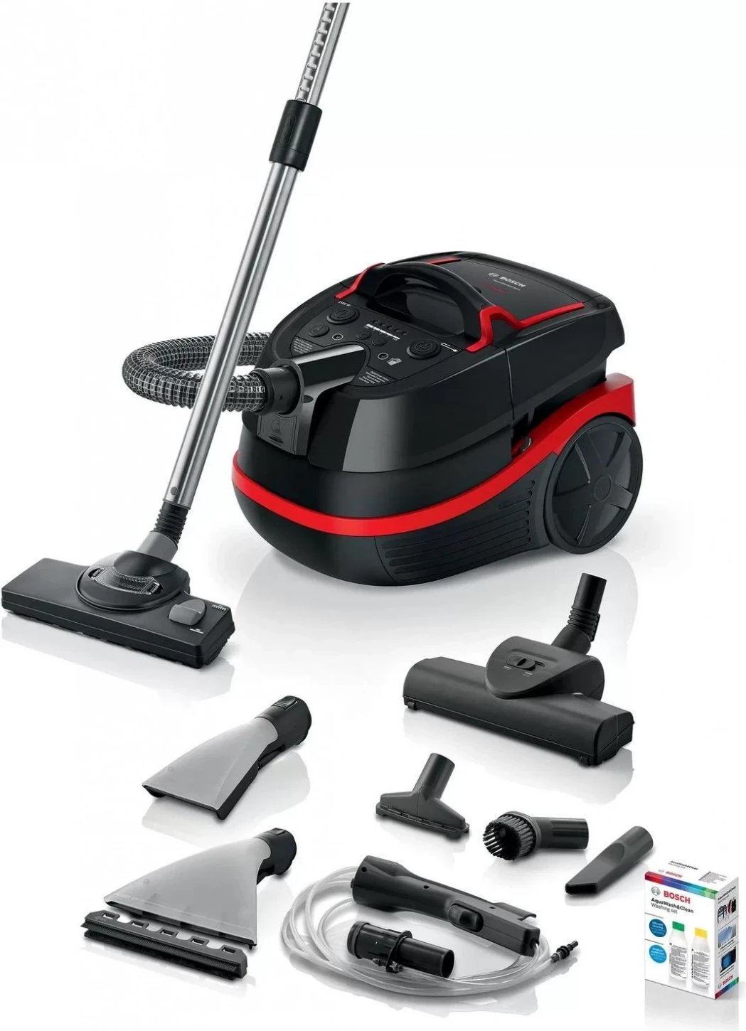 Fshesë me korrent Bosch Serie 4 AquaWash&Clean BWD41720, 2100W, e zezë