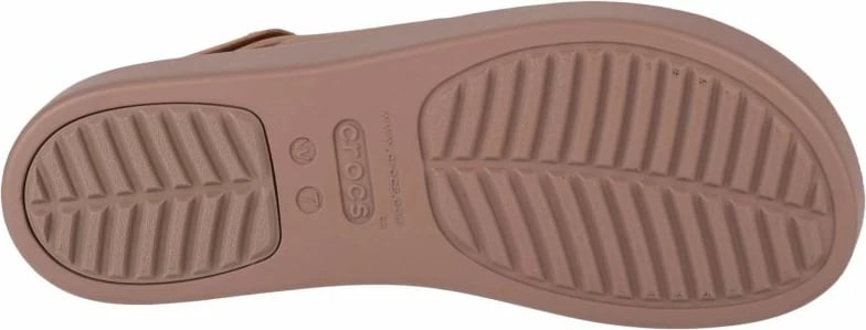 Sandale Crocs Brooklyn Low Wedge për femra, kafe