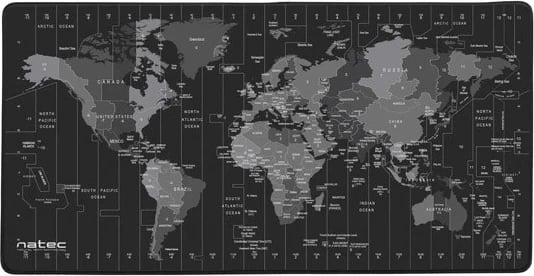 Mauspad Natec,Time Zone, e zezë/hiri