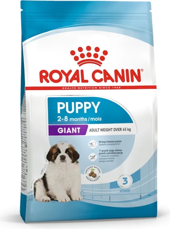 Ushqim i thatë për qen Royal Canin Giant Puppy, 15 kg