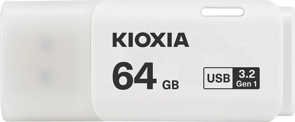 USB Kioxia U301, 64GB, e bardhë