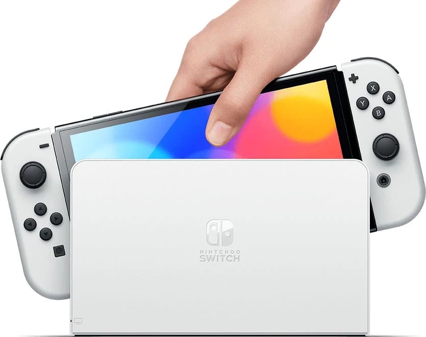 Konsolë Nintendo Switch OLED e bardhë