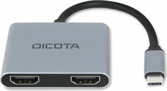 Stacion dokimi mini portativ USB-C/HDMI Dicota D32063, 4K, e argjendtë