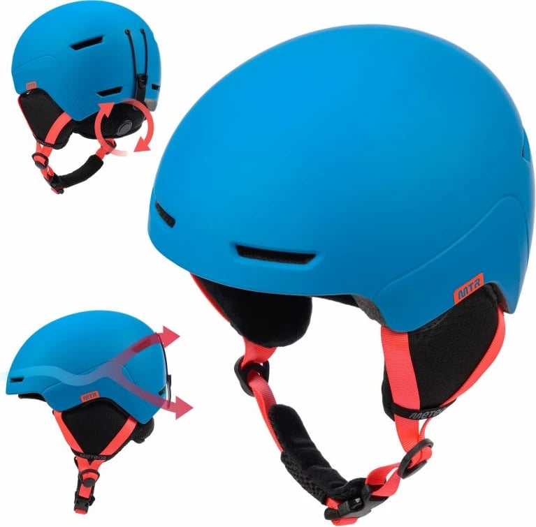 Helmetë për ski Meteor, unisex, blu