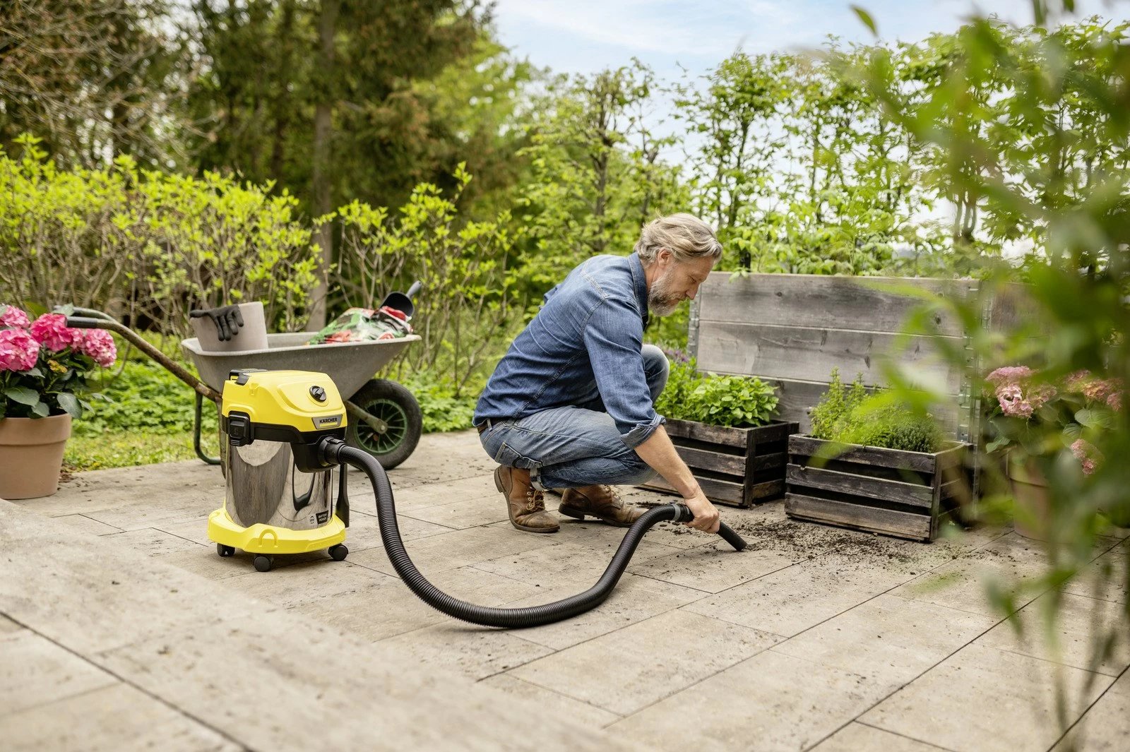 Fshesë me korrent KARCHER WD 3-18 S V-17/20, e verdhë