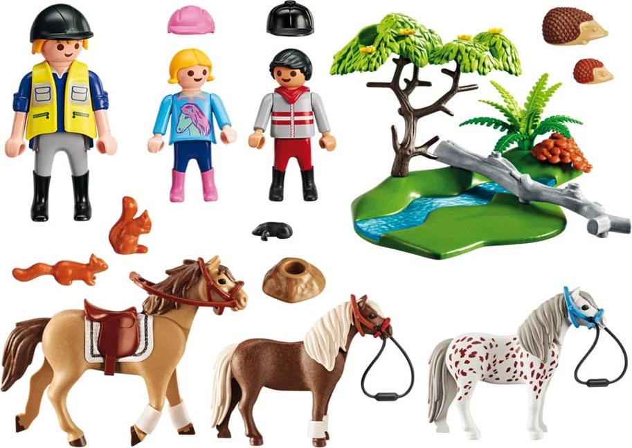 Set lodrash Playmobil Country Horseback Ride, 40 pjesë