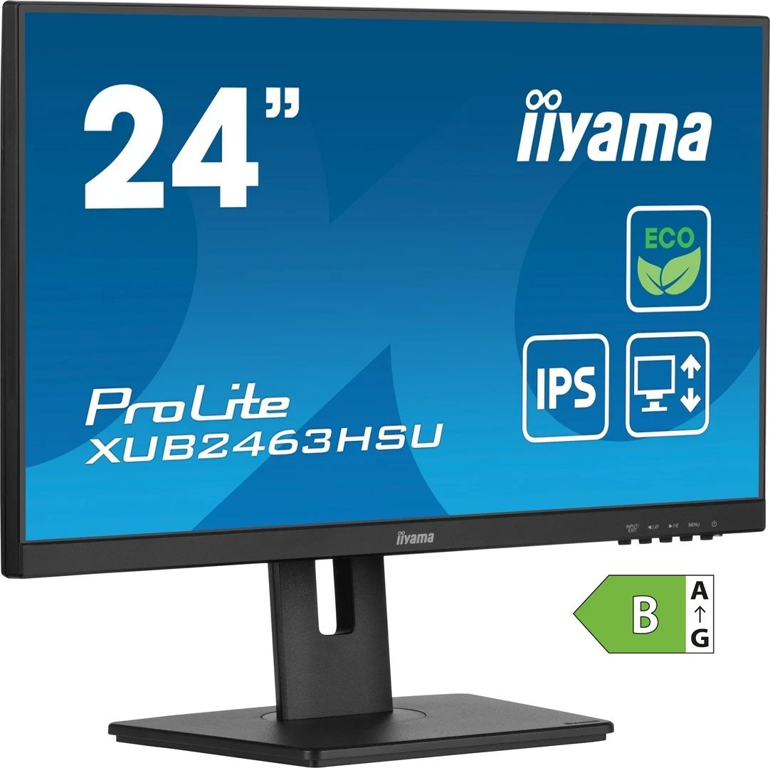 Monitor kompjuteri iiyama ProLite XUB2463HSU-B1, 24", Full HD, LED, i zi