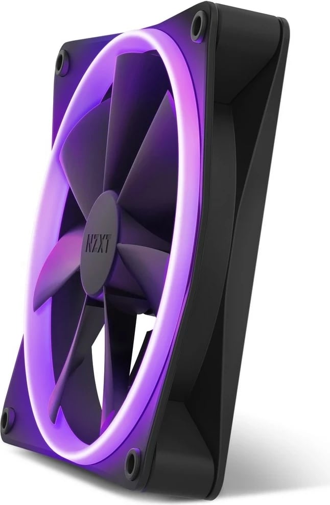 Ventilator për kasë NZXT F140 RGB, 14 cm, i zi